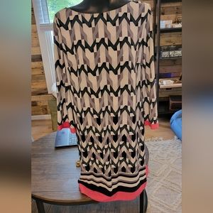 Black, white, gray, and hot pink